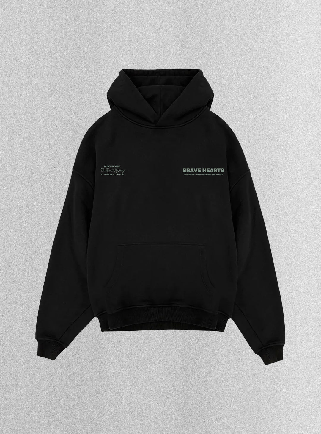 Brave Hearts x Oversized Hoodie 🇲🇰