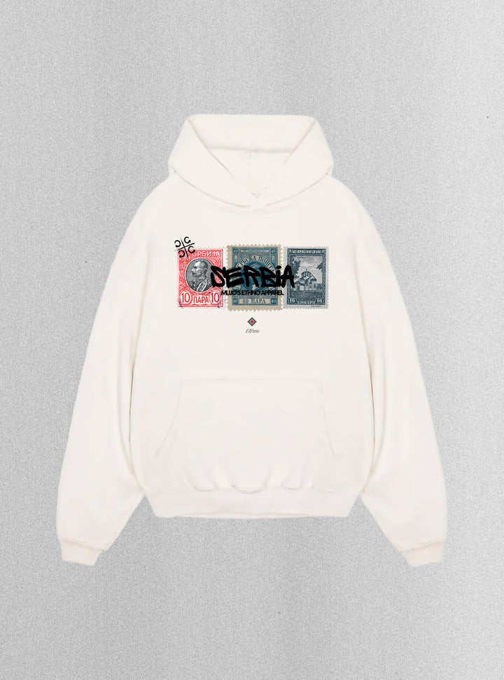 The Serbian Stamp 🇷🇸 Premium Hoodie