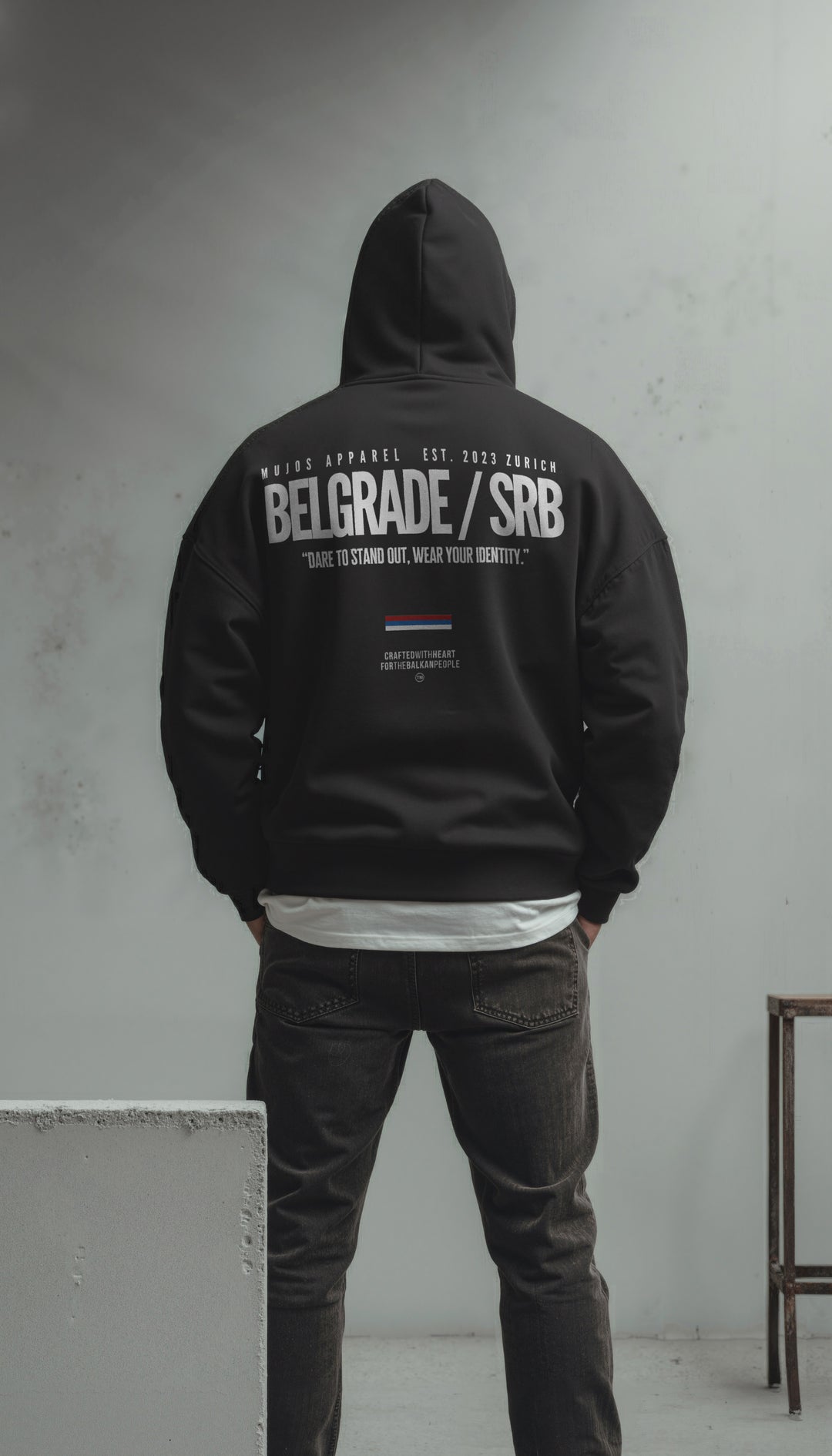 Identity: Belgrade. x Oversized Zipper