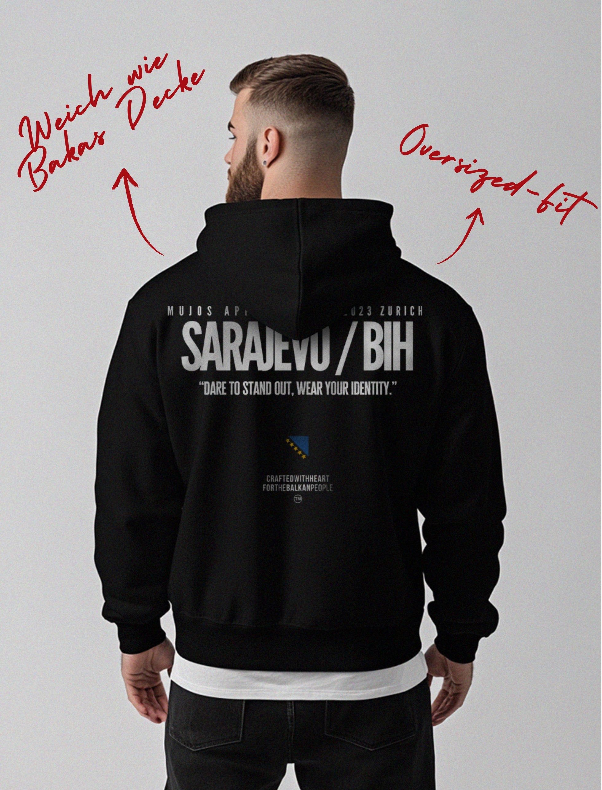 IDENTITY: SARAJEVO. X OVERSIZED HOODIE